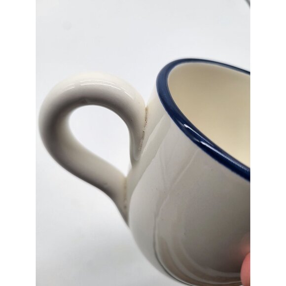 Jacques Pépin Sur La Table Coffee Mug Cup Blue Rooster Farm Chickens Country - Picture 4 of 7